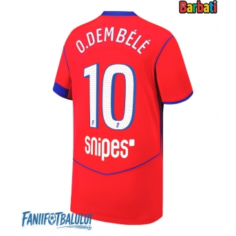 Paris Saint-Germain Ousmane Dembele #10 Tricou Fotbal Replică 2025-26 Barbati Treilea